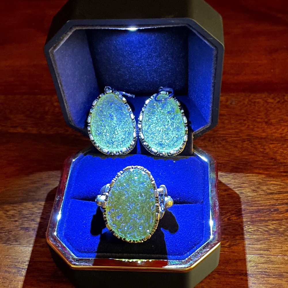 Rock & Republic Ring and Earrings Set